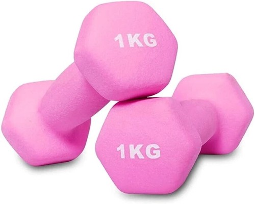 Neoprene dumbbells 1kg 2 - neoprene,