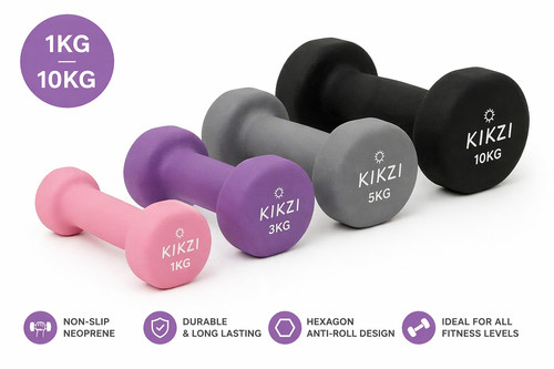 Neoprene dumbbells pair hand - neoprene,