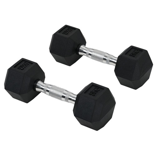 Homcom hexagonal dumbbells - hexagonal, kit