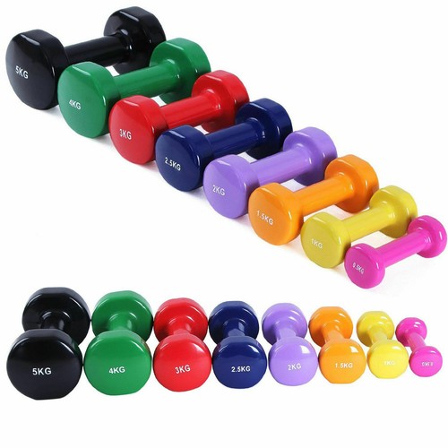 Vinyl dumbbell pair solid - dumbbell,
