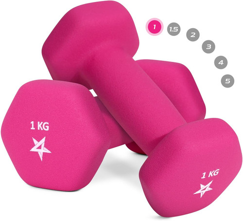 Hex neoprene weights - neoprene, dumbbells