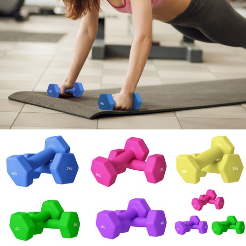 Dumbbells hexagonal weights - hexagonal,