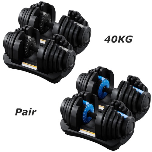 Adjustable dumbbell 40kg set - dumbbell,