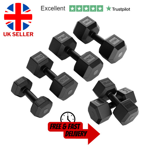 Exersci hex dumbbells 5kg - 2.5kg,