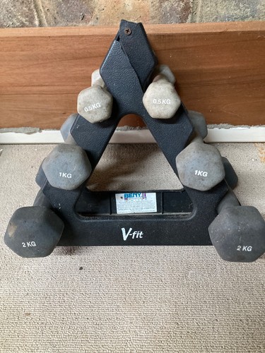 Neoprene fit dumbbell - neoprene, vi