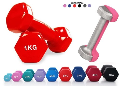 Vinyl coated dumbbells - vinyl,