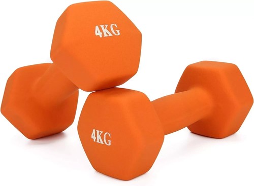 Neoprene dumbbells 4kg - 4kg, pair