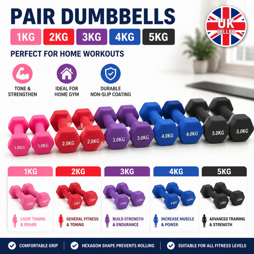 Neoprene dumbbells pair - dumbbells,