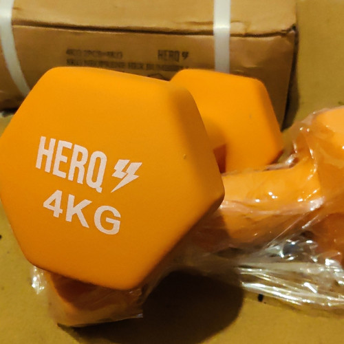 Herq 2x4kg neoprene - neoprene, hexagon