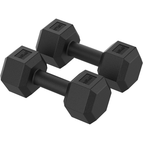 Pvc hex dumbbells - hex,