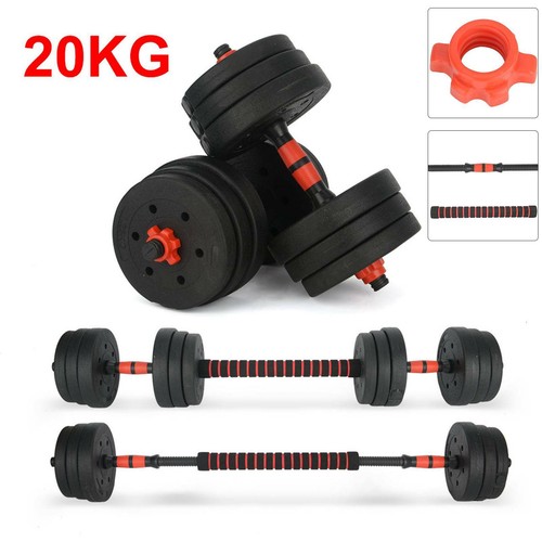 20kg fitness dumbbells pair - dumbbells,