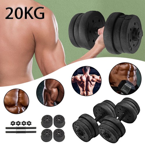 20kg dumbells pair gym - pair, of