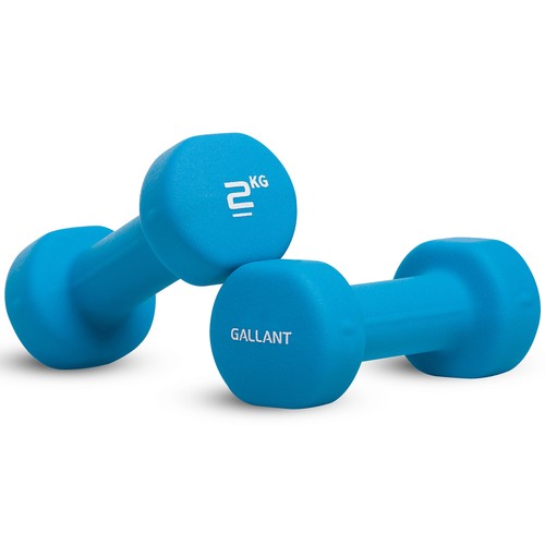2kg neoprene dumbbells - 2kg,
