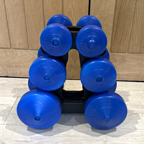 6pc blue dumbbell set - 6pc,