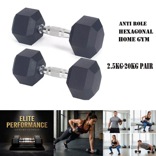 Hex dumbbells set 5kg 20kg - dumbbells,
