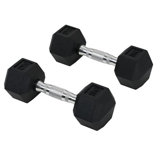 Homcom hexagonal dumbbells kit - homcom,