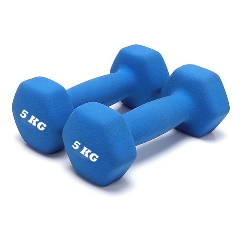 Neoprene dumbbells 5kg - dumbbells, x
