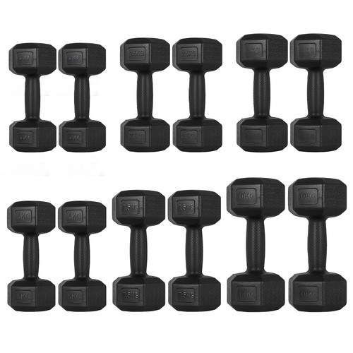 Hex dumbbells set 10kg - hex,