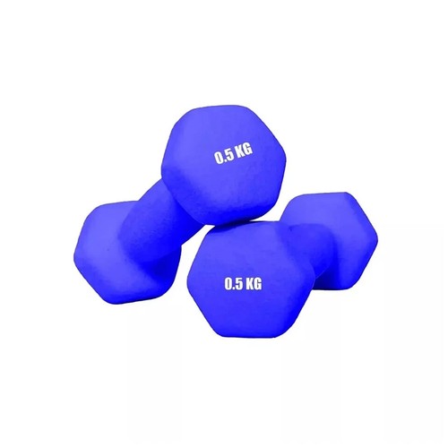 Neoprene dumbbells 5kg 2 - dumbbells, 0.5kg