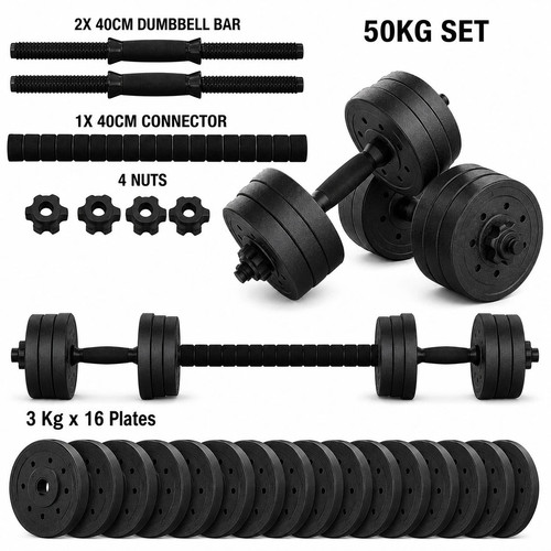 Adjustable dumbbell 50kg - dumbbell,