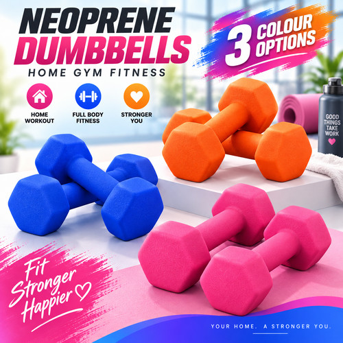 Neoprene dumbbells set iron - neoprene,